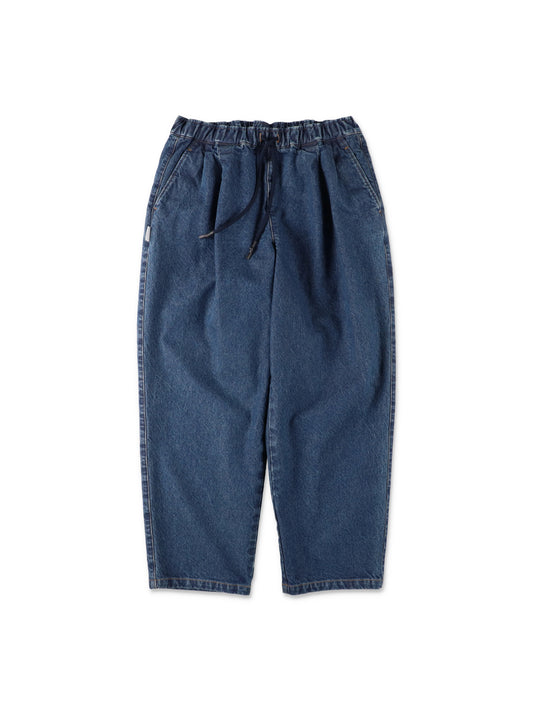 TWO TUCK WIDE PANTS (DENIM) / Blue