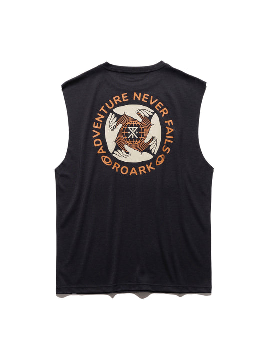 "NEVER FAILS" DriRelease CUTOFF TEE / Black