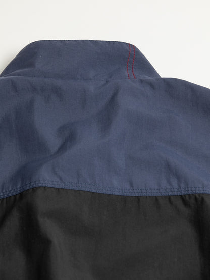 EXCHANGE PATTERN NYLON JACKET / Navy x black