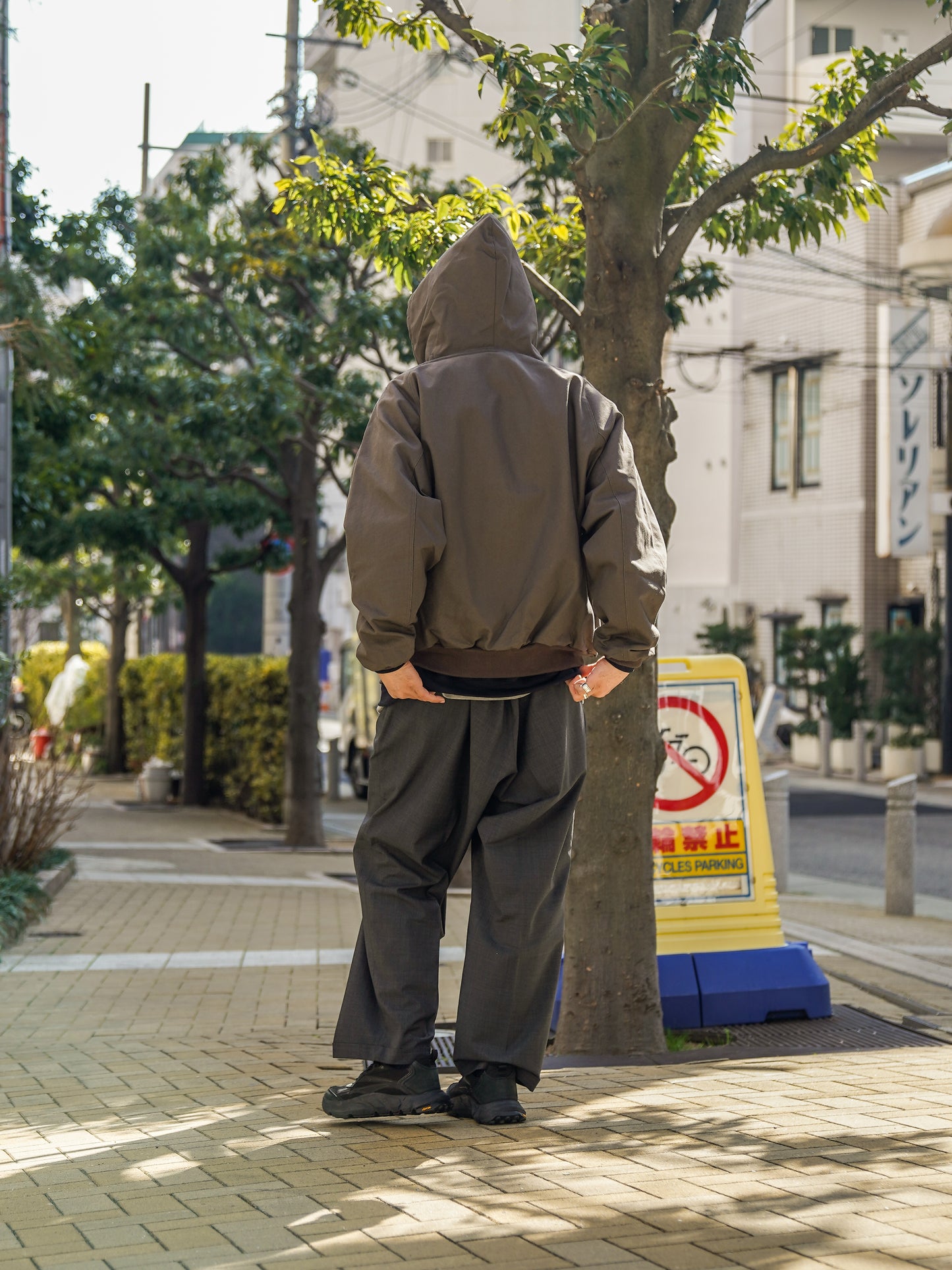 DUCK HOODY JACKET / Grey