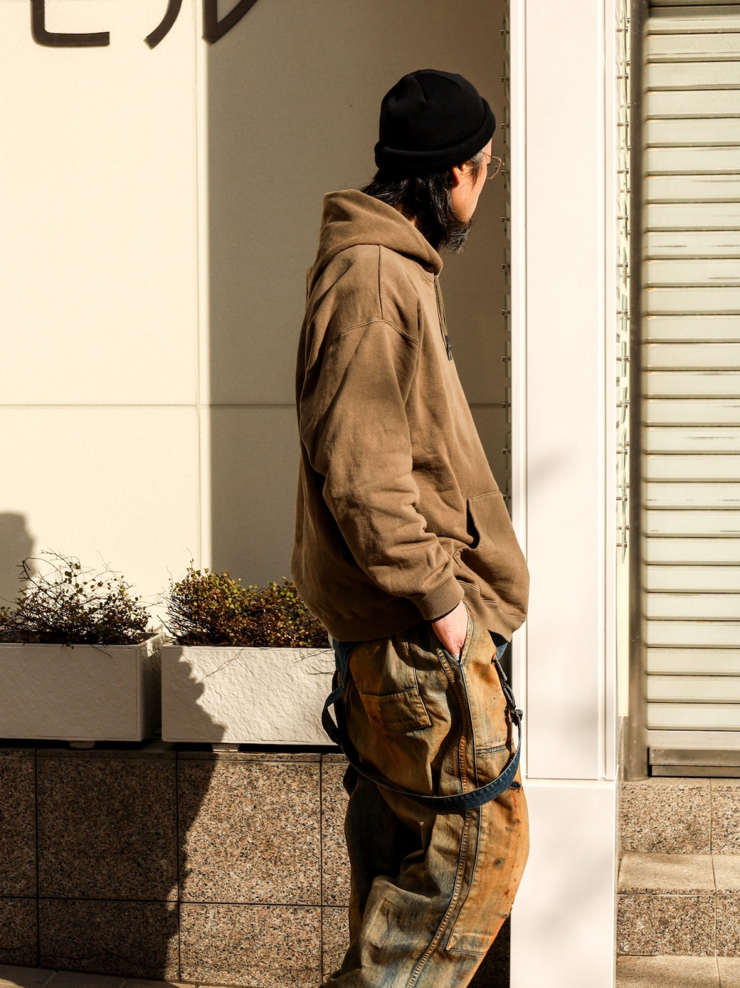 100-YEAR PROCESSING DENIM DECK OVER PANTS / FLATBUSH Ltd.