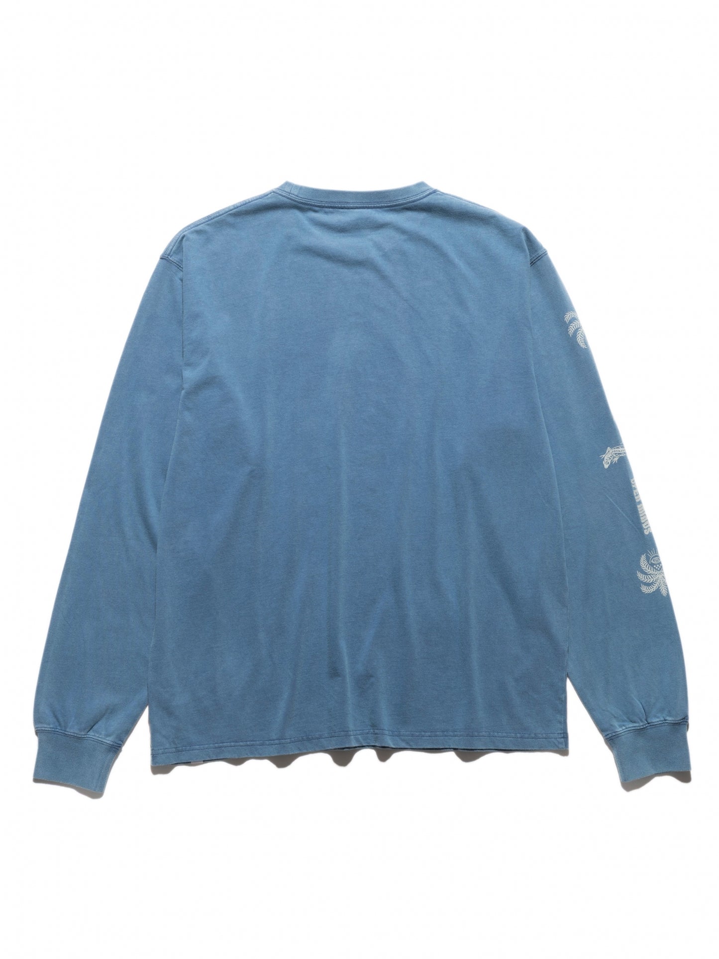 "PERMANENT VACATION" L/S TEE / Slate blue