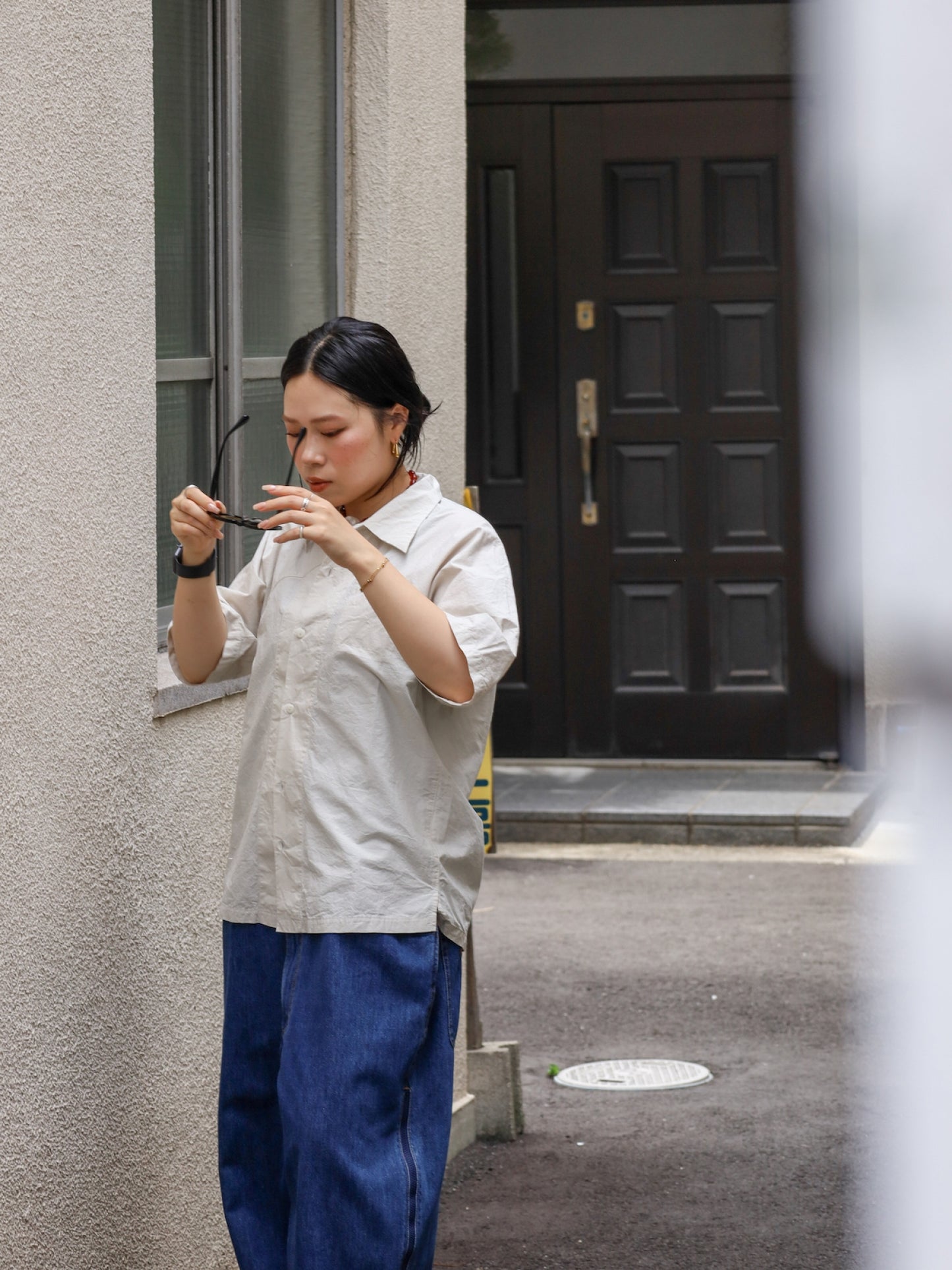 半袖ヒトエラグラン / アイボリー