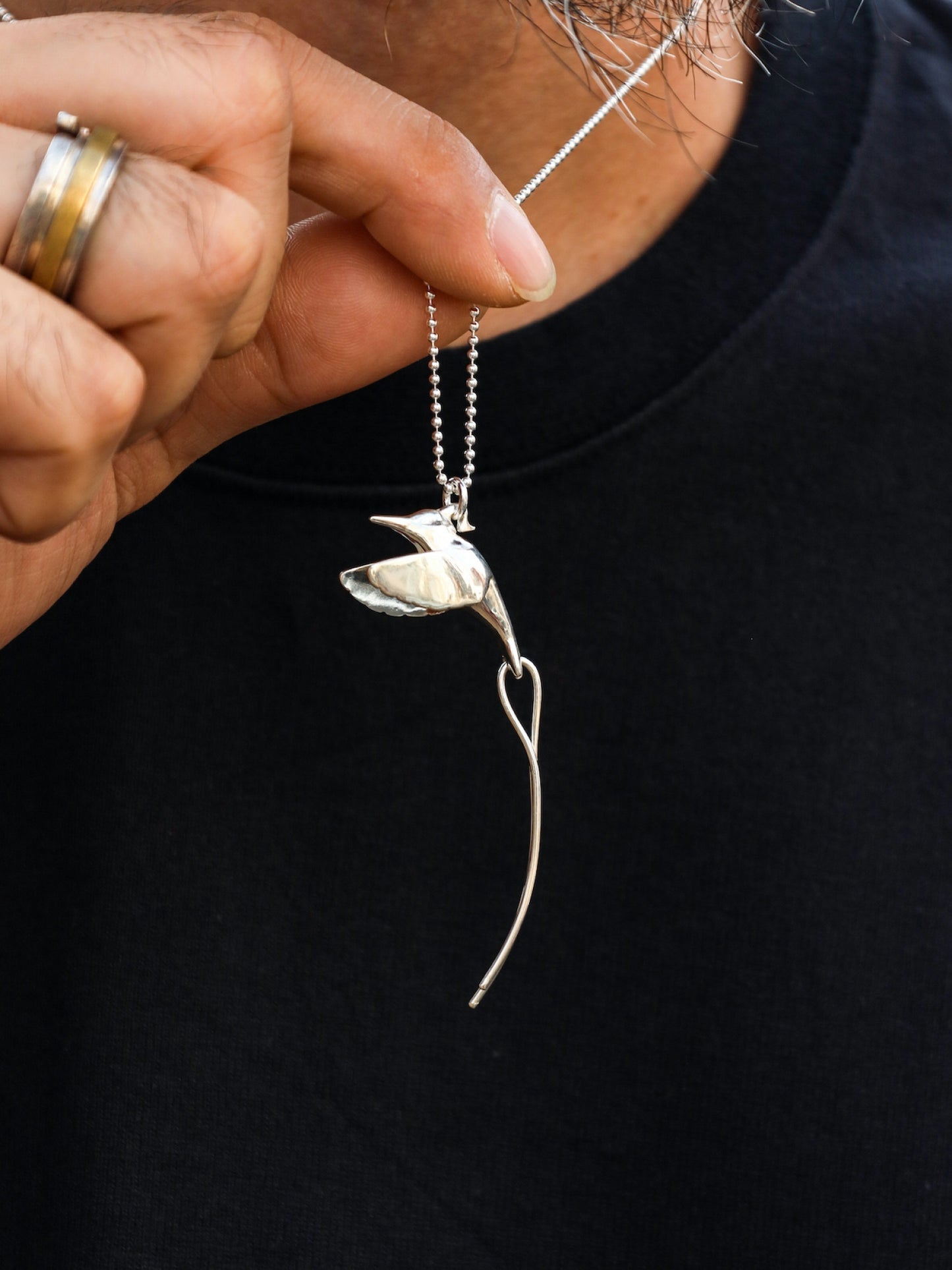 "DOCTOR BIRD" NECKLACE / Silver