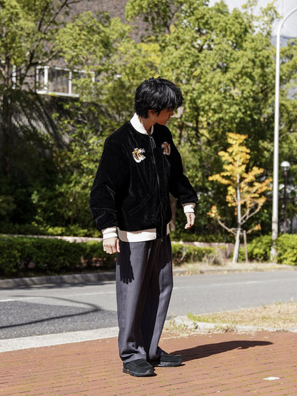 REVERSIBLE "SKAJAN" DOWN JACKET / BK/Navy