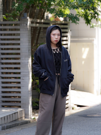 "fulton × JHANKSON" TEAM ZIP HOODIE / Black