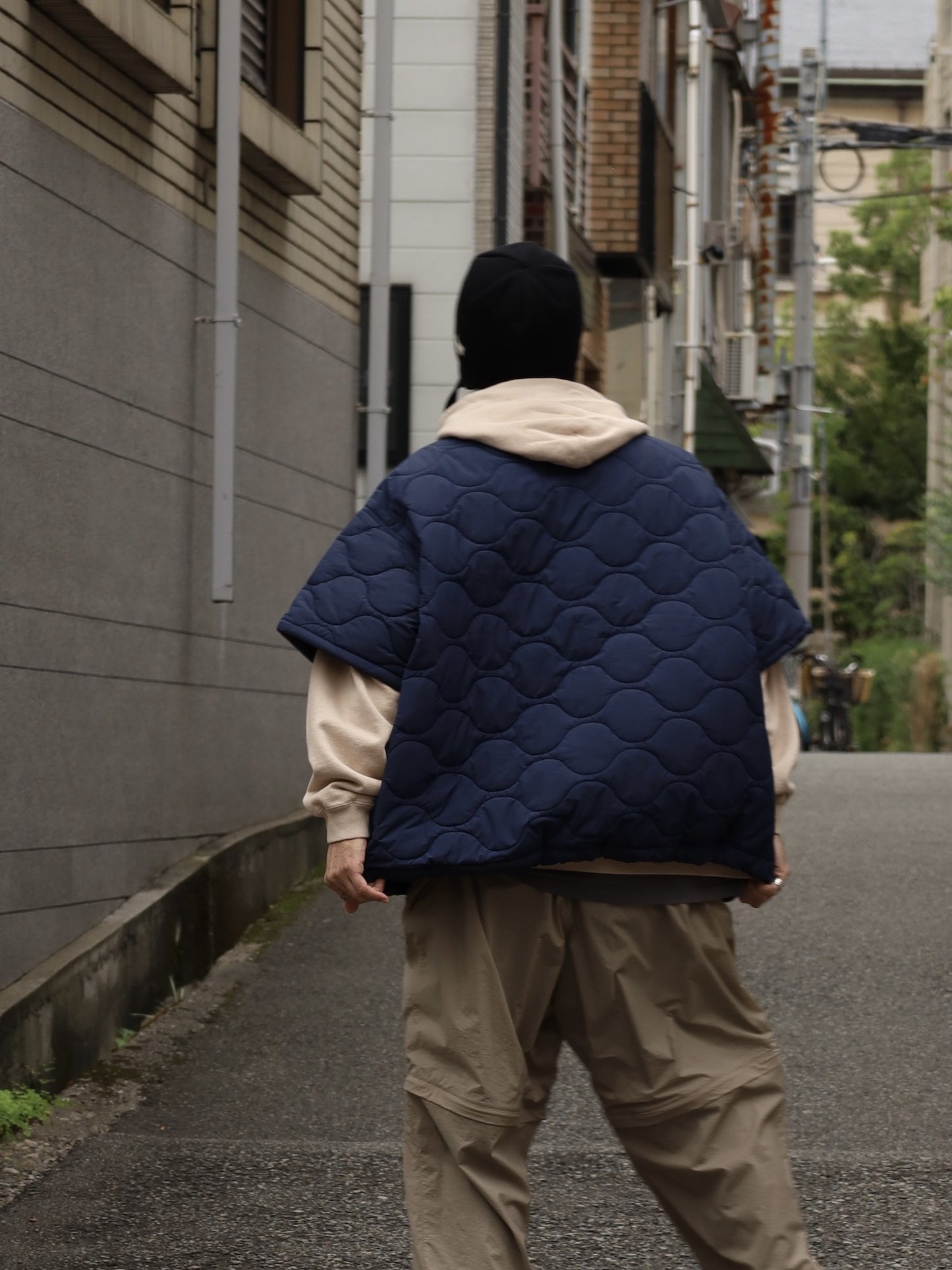 SUPER BIG SS PUFF JACKET / Navy