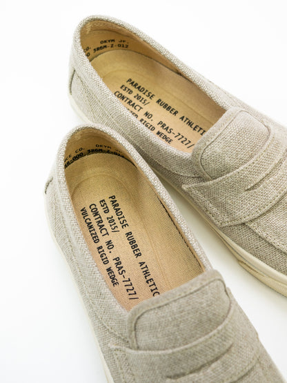 PENNY SLIP-ON LINEN / Natural×off white