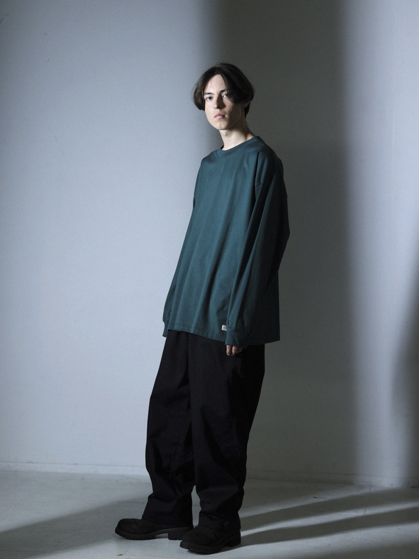 ORGANIC COTTON CHILL POCKET LONG TEE / Green