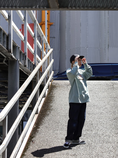 "NZ TOURIST" L/S TEE / Slate blue