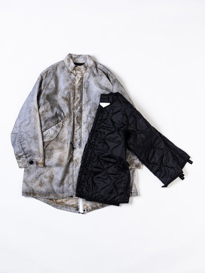 DIRTPAINT NYLON MODS COAT / White