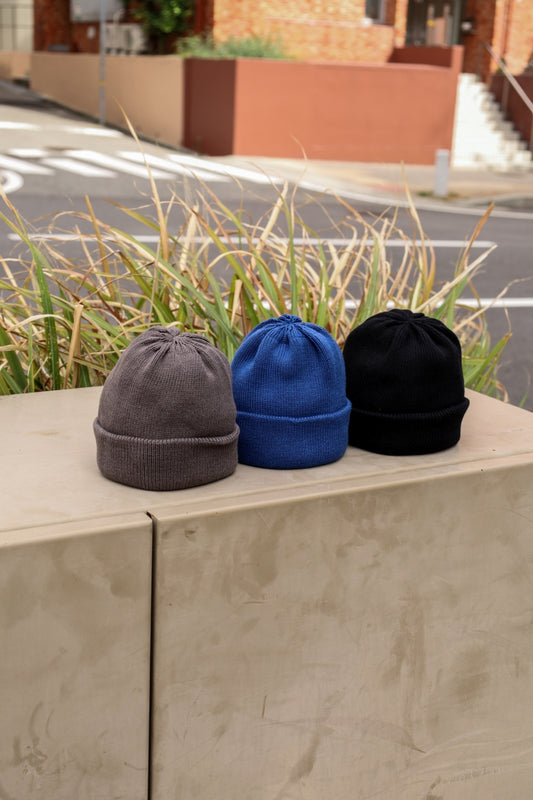 ORGANIC COTTON VERY SOFT ROLL BEANIE / 3colors