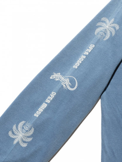 "PERMANENT VACATION" L/S TEE / Slate blue