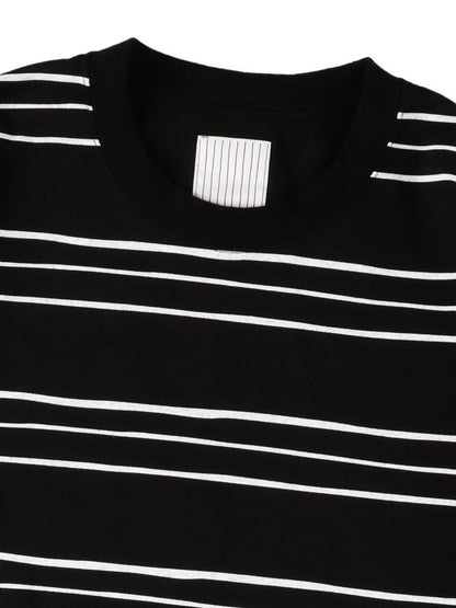 SUPER BIG LS TEE (MULTI STRIPE) / Black