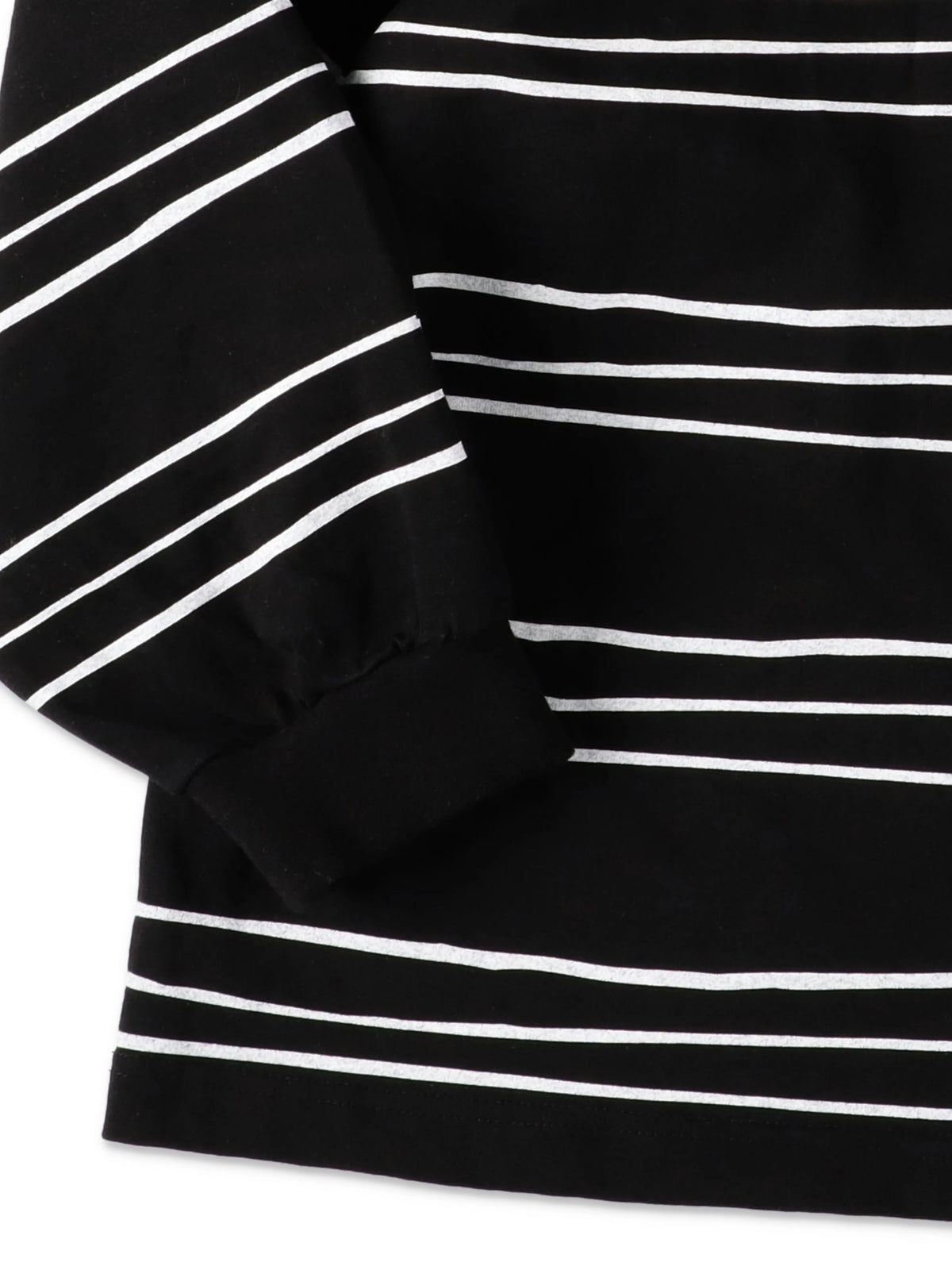 SUPER BIG LS TEE (MULTI STRIPE) / Black