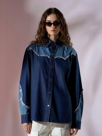 デニムウエスタンジャケット / ブルー