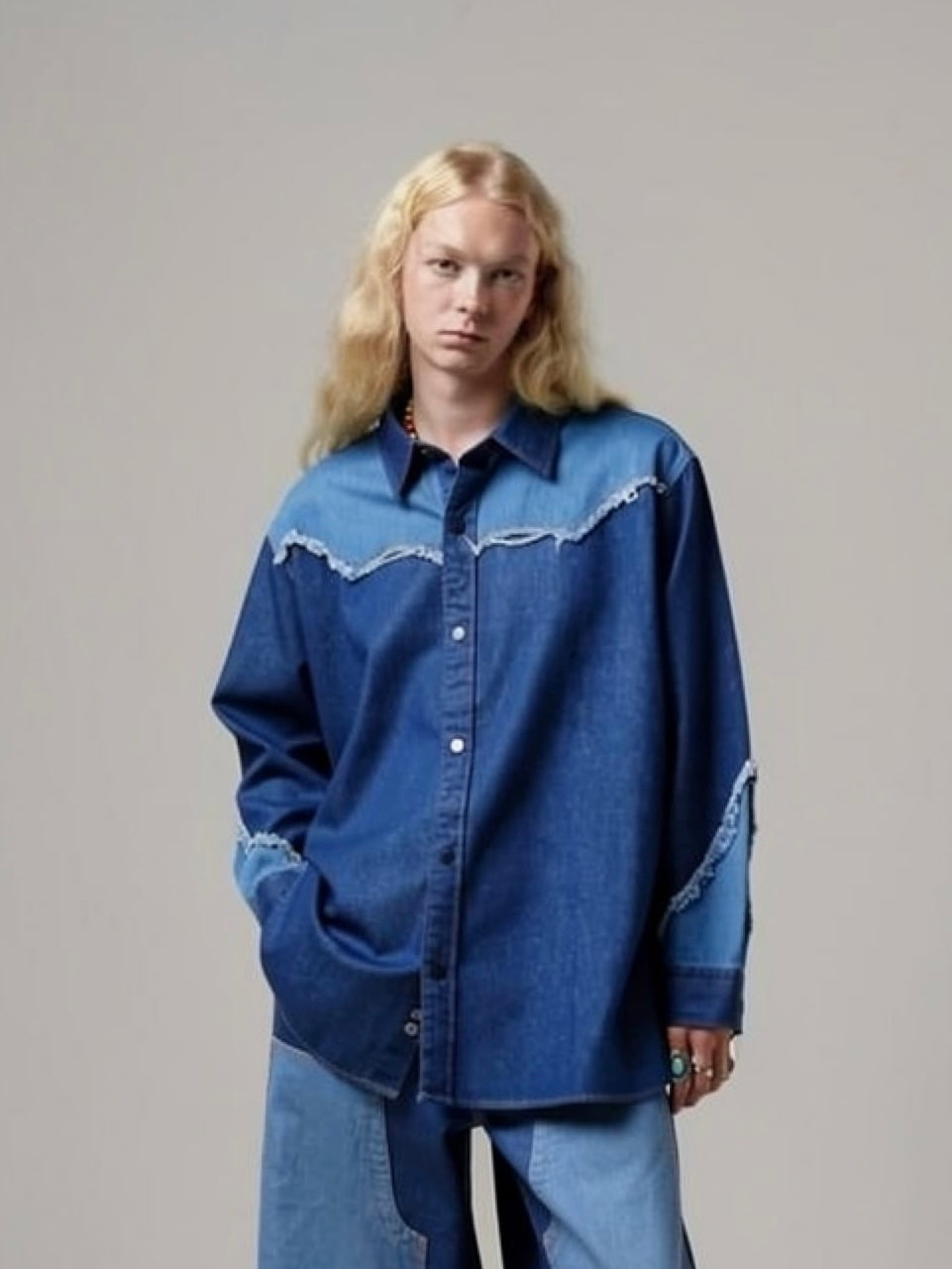 デニムウエスタンジャケット / ブルー