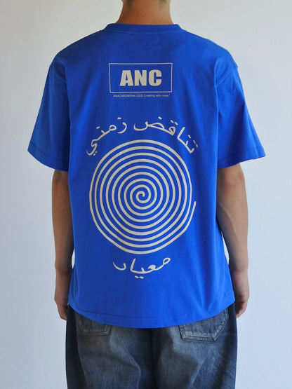 VORTEX PRINTED S/S T-S / Blue