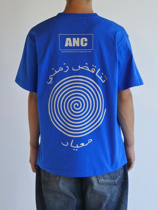 VORTEX PRINTED S/S T-S / Blue