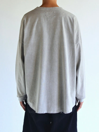 PIGMENT DYED POCKET L/S T-S / Beige
