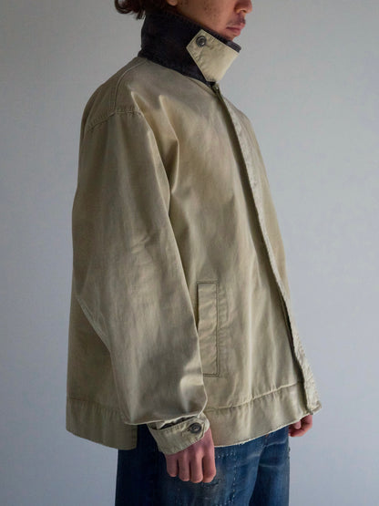 SOUTIEN COLLAR MIDDLE JACKET / Khaki×Black