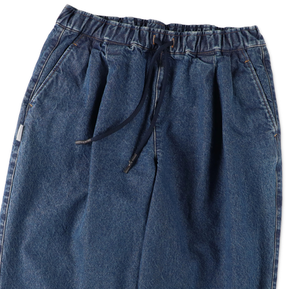 TWO TUCK WIDE PANTS (DENIM) / Blue