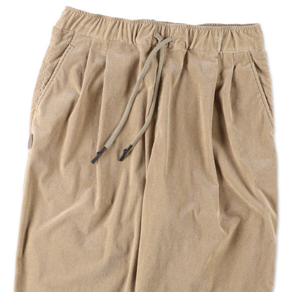 TWO TUCK WIDE PANTS (CORDUROY) / Beige
