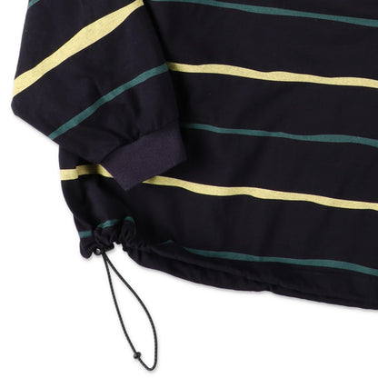 SUPER BIG STRIPE LS TEE / Navy