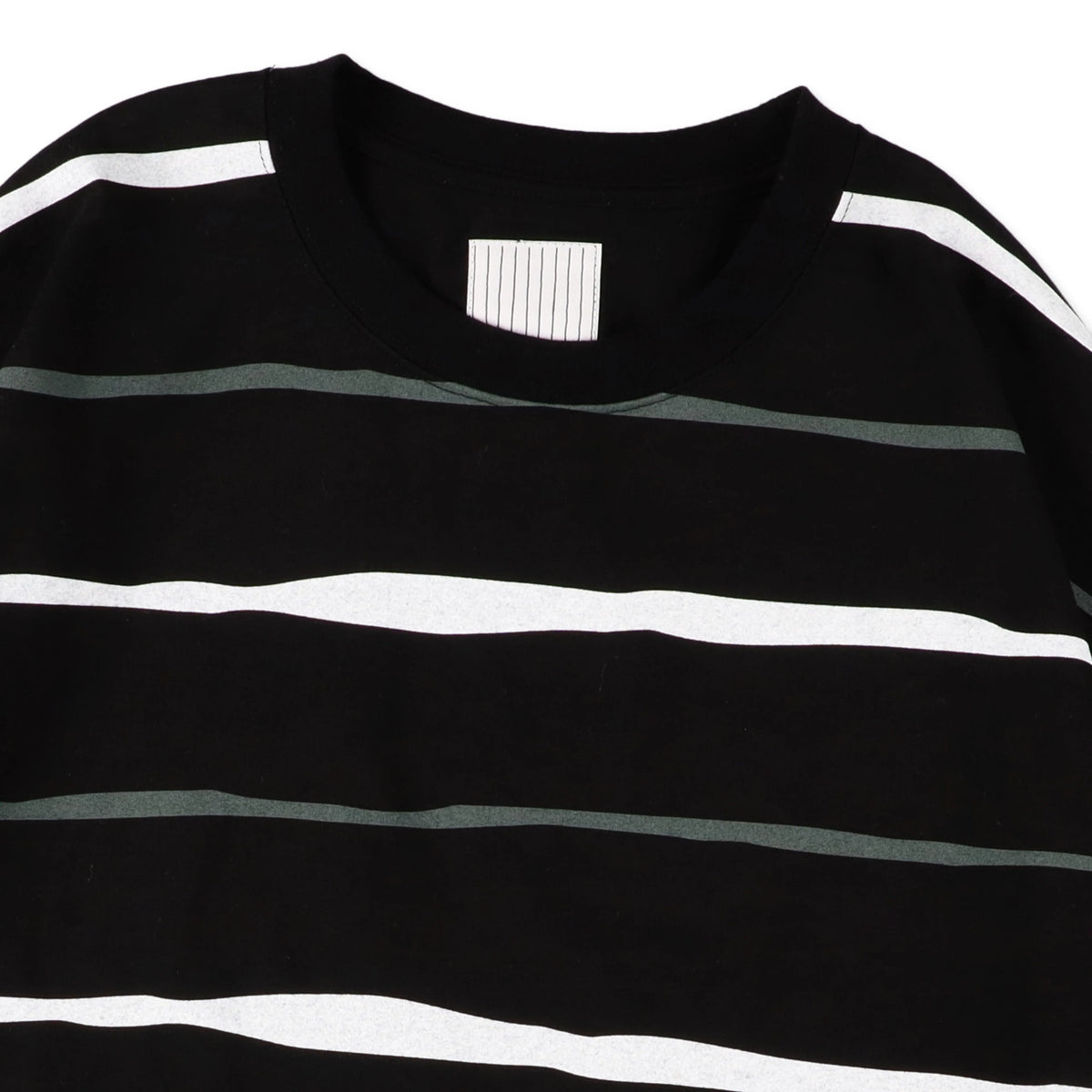 SUPER BIG STRIPE LS TEE / Black
