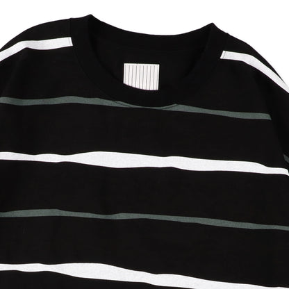 SUPER BIG STRIPE LS TEE / Black
