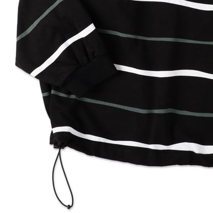 SUPER BIG STRIPE LS TEE / Black