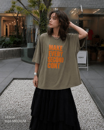 AMBERGLEAMメッセージロゴＴシャツ / 5colors