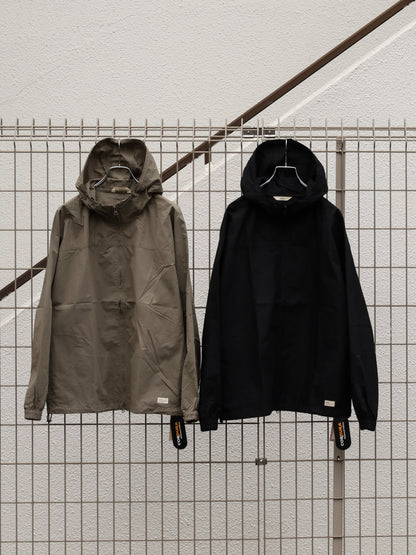 ORGANIC COTTON×CORDURA® RIPSTOP DAILY ZIP HOODIE / Black