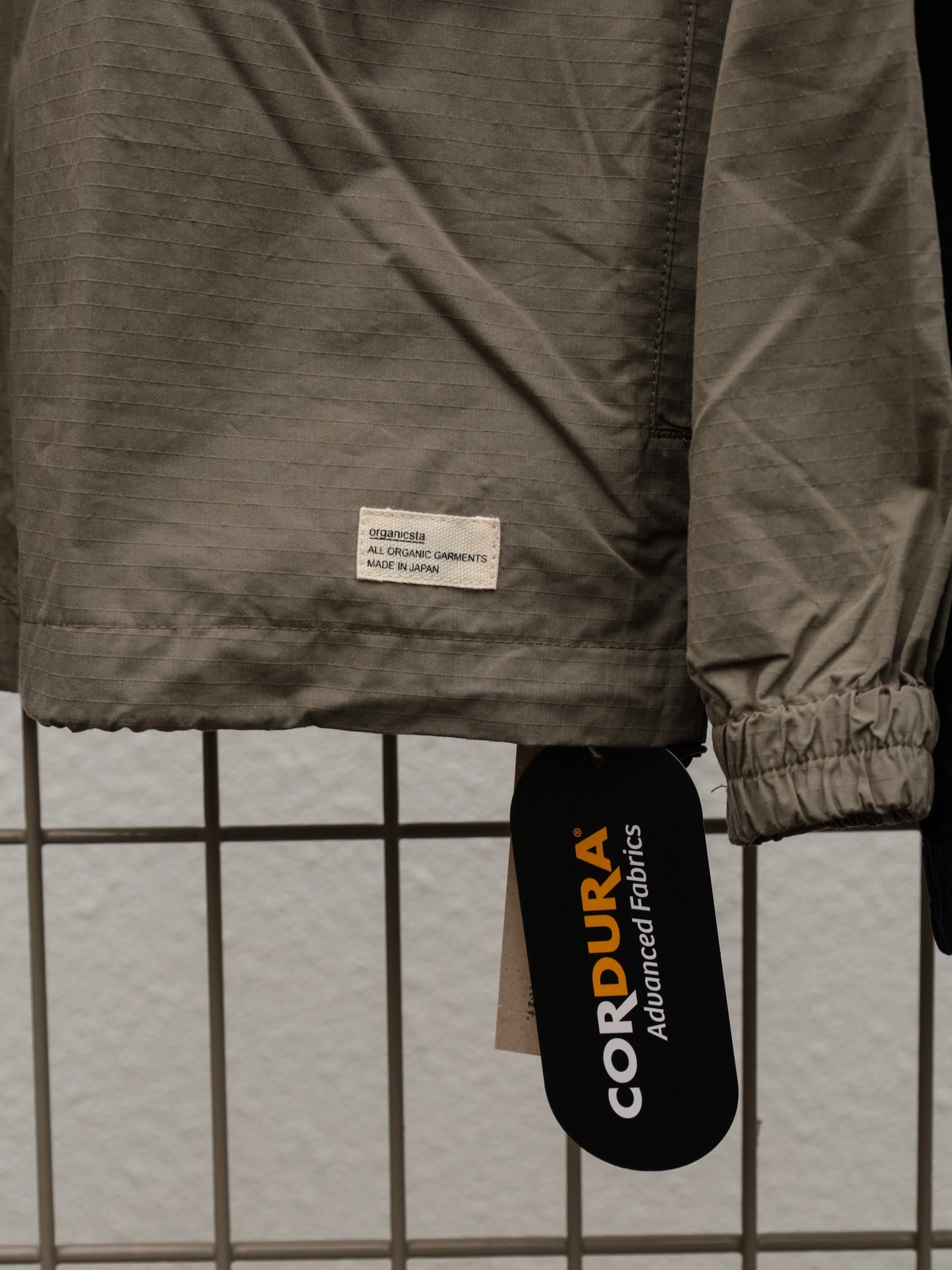 ORGANIC COTTON×CORDURA® RIPSTOP DAILY ZIP HOODIE / Black