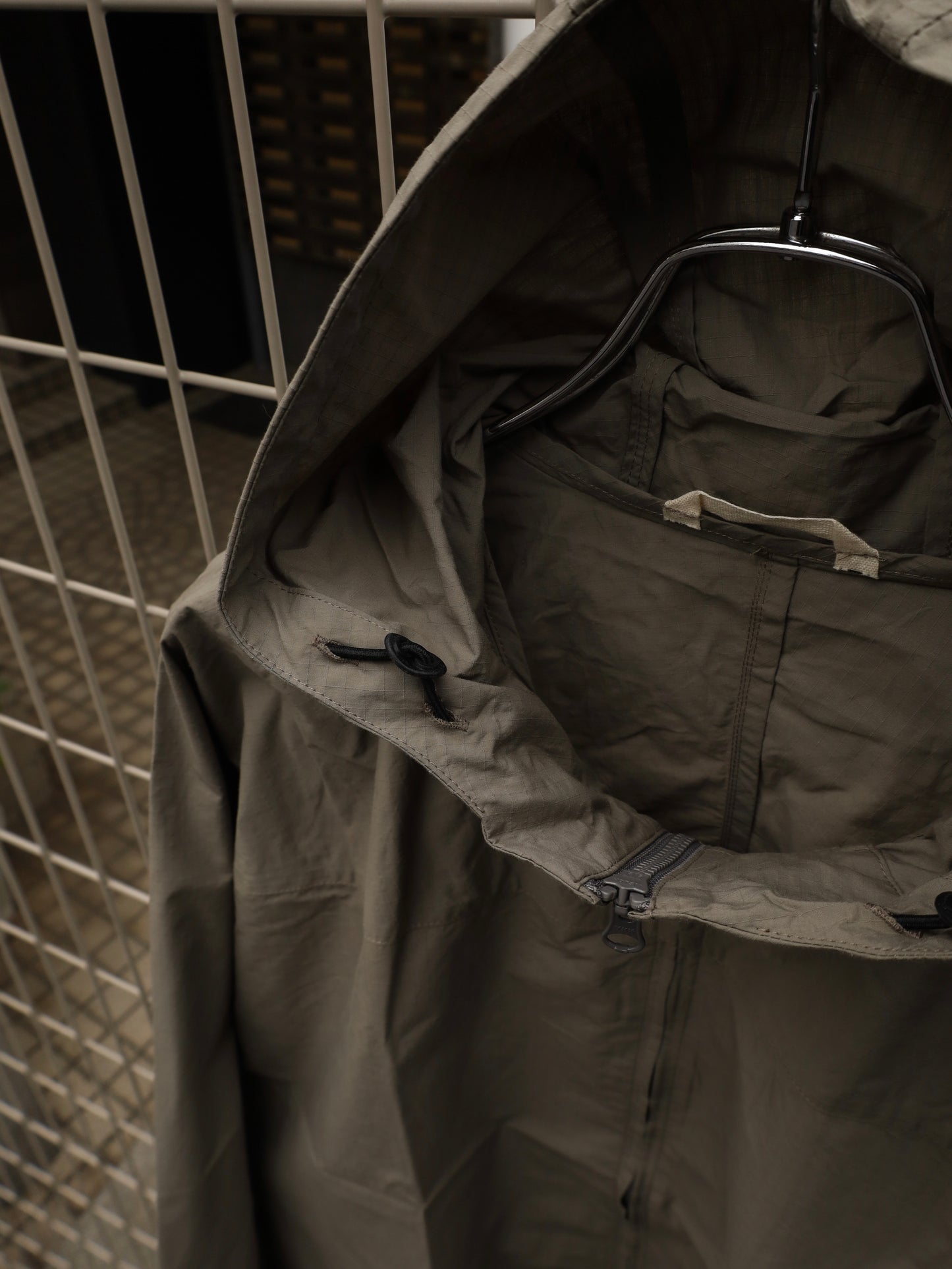 ORGANIC COTTON×CORDURA® RIPSTOP DAILY ZIP HOODIE / Black