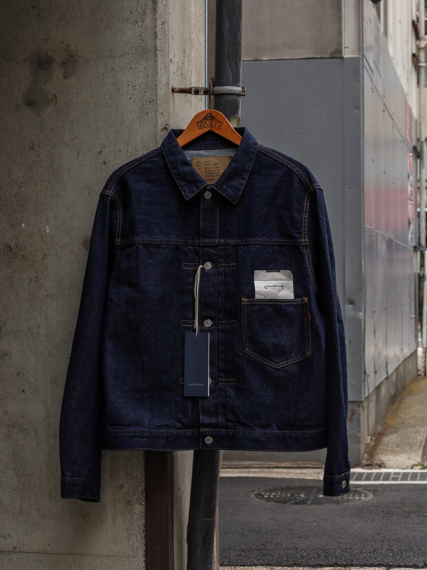 FRONT TUCK DENIM JACKET / Indigo (one wash)