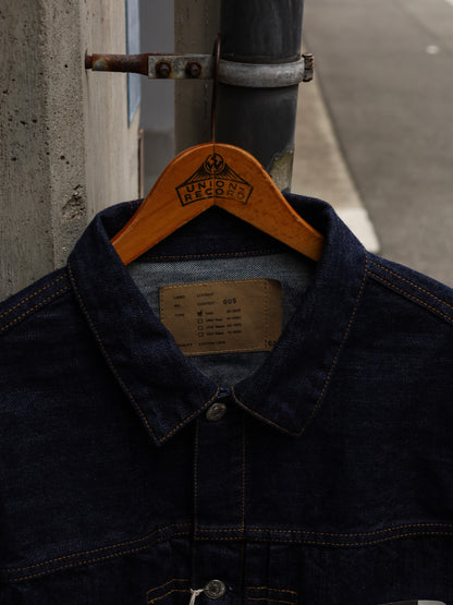 FRONT TUCK DENIM JACKET / Indigo (one wash)