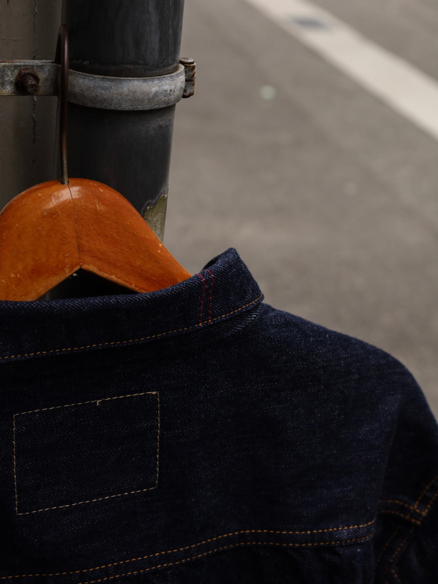 FRONT TUCK DENIM JACKET / Indigo (one wash)