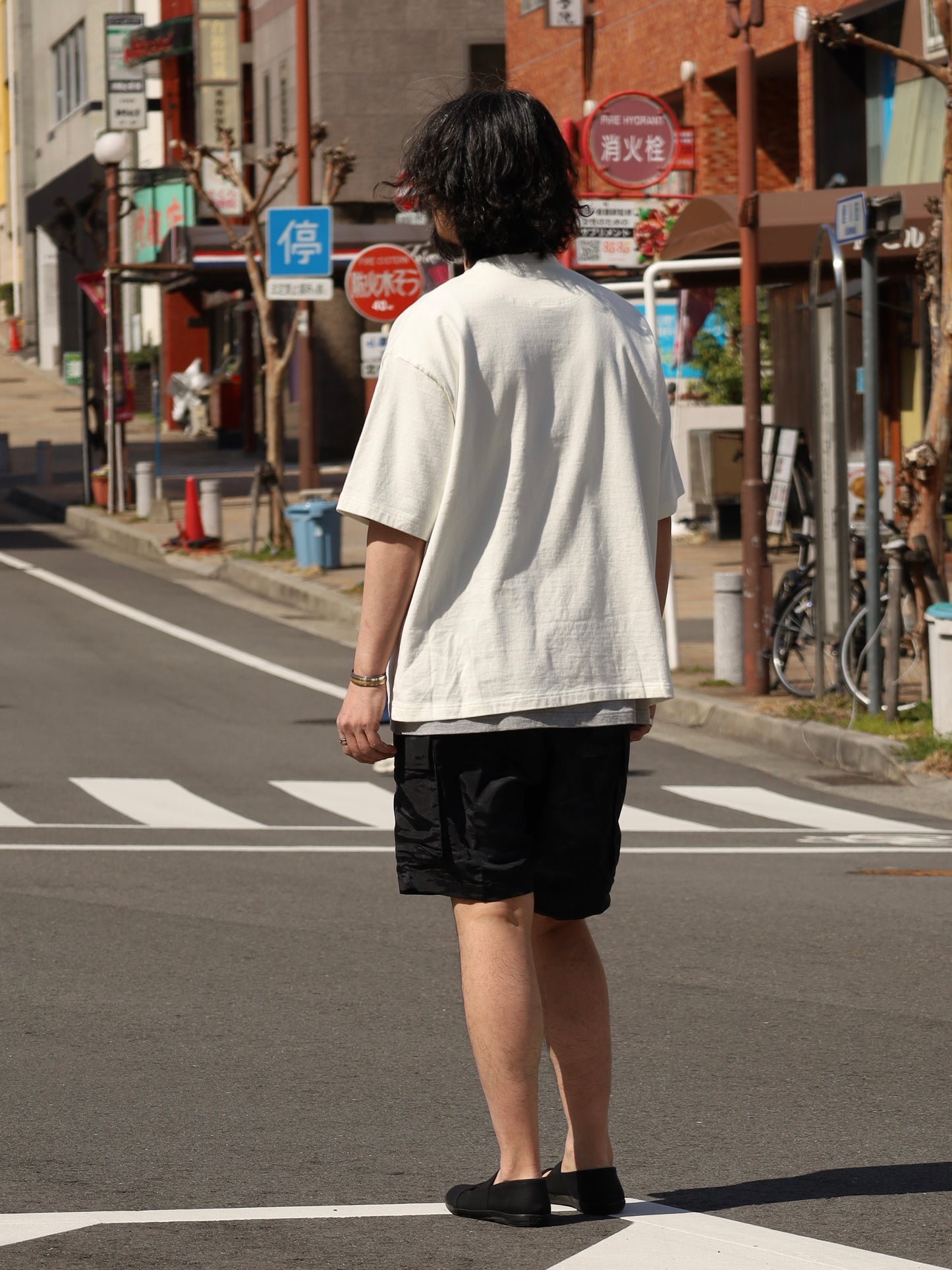 CAMO BAGGY CARGO SHORTS / Black Camo