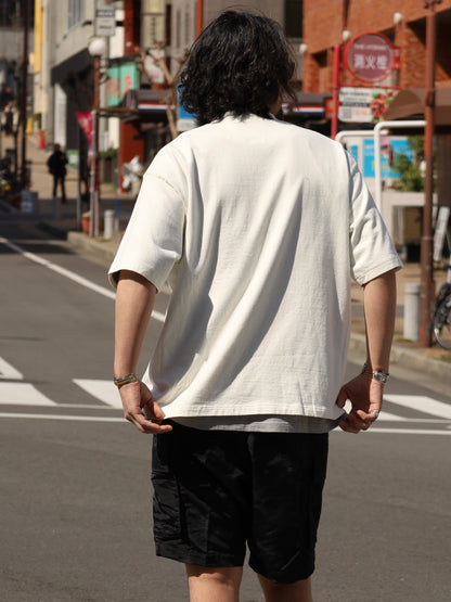 HENRY NECK SS TEE / White