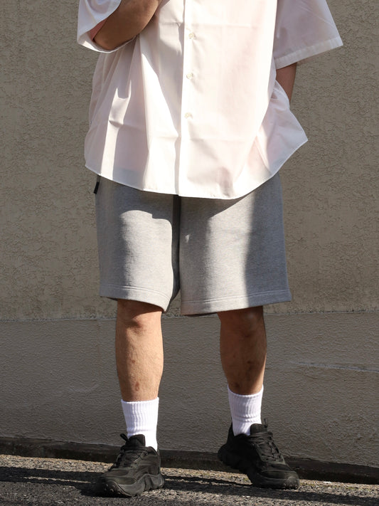 PURE WIDE SWEAT SHORTS / Grey M