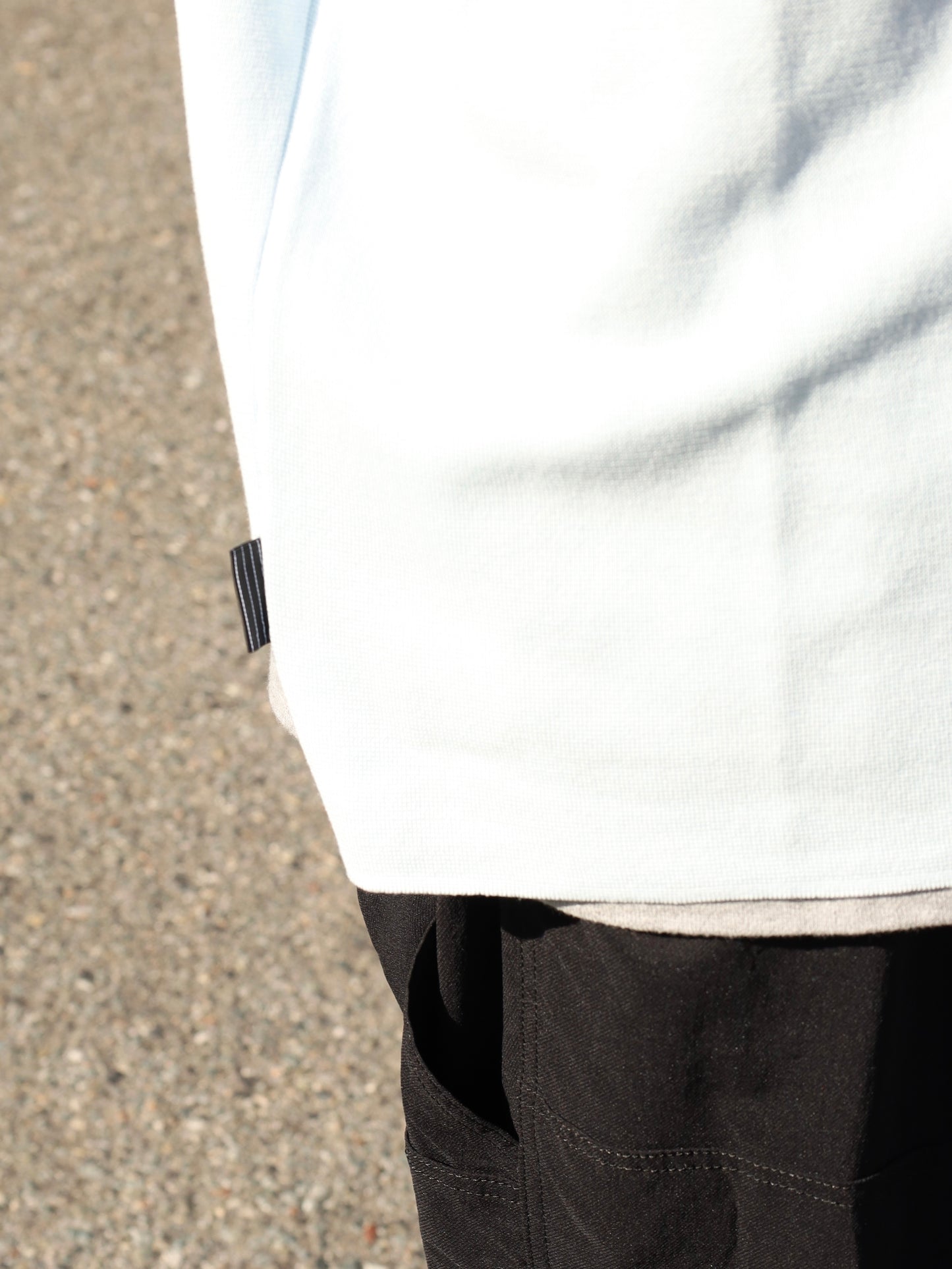 SUPER BIG SS COTTON KNIT TEE / Aqua Blue