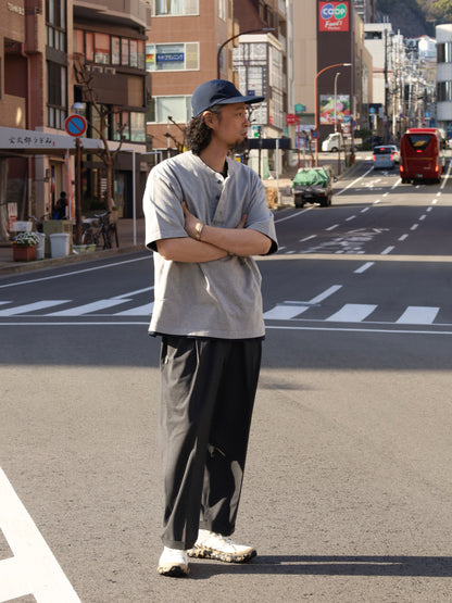 HENRY NECK SS TEE / Grey M