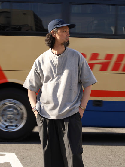 HENRY NECK SS TEE / Grey M