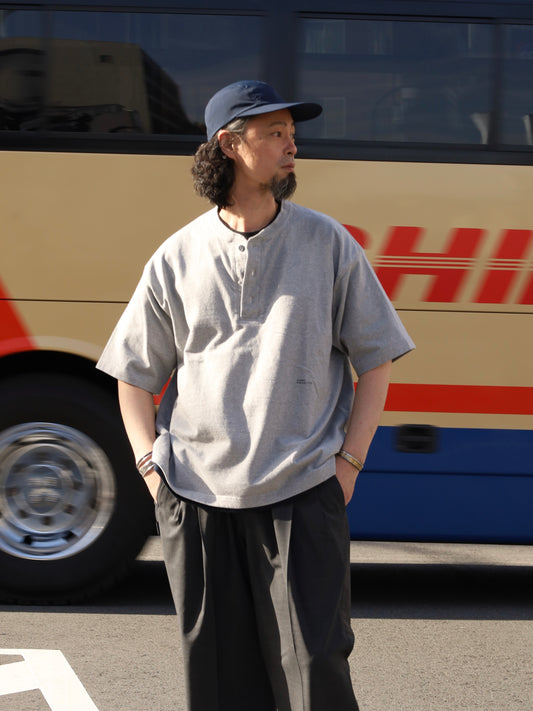 HENRY NECK SS TEE / Grey M