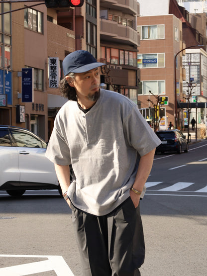 HENRY NECK SS TEE / Grey M