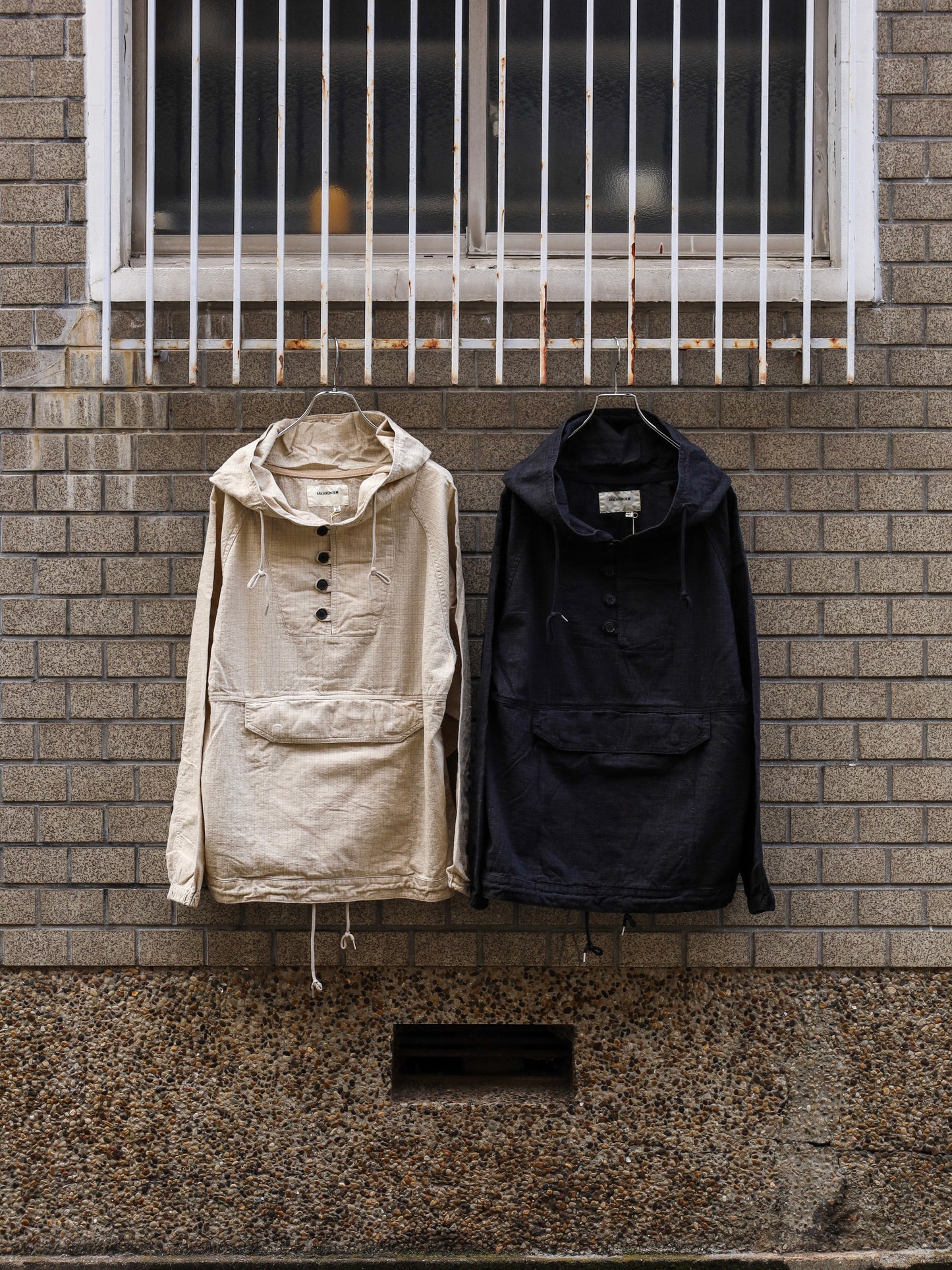 UTILITY ANORAK PULLOVER / Black