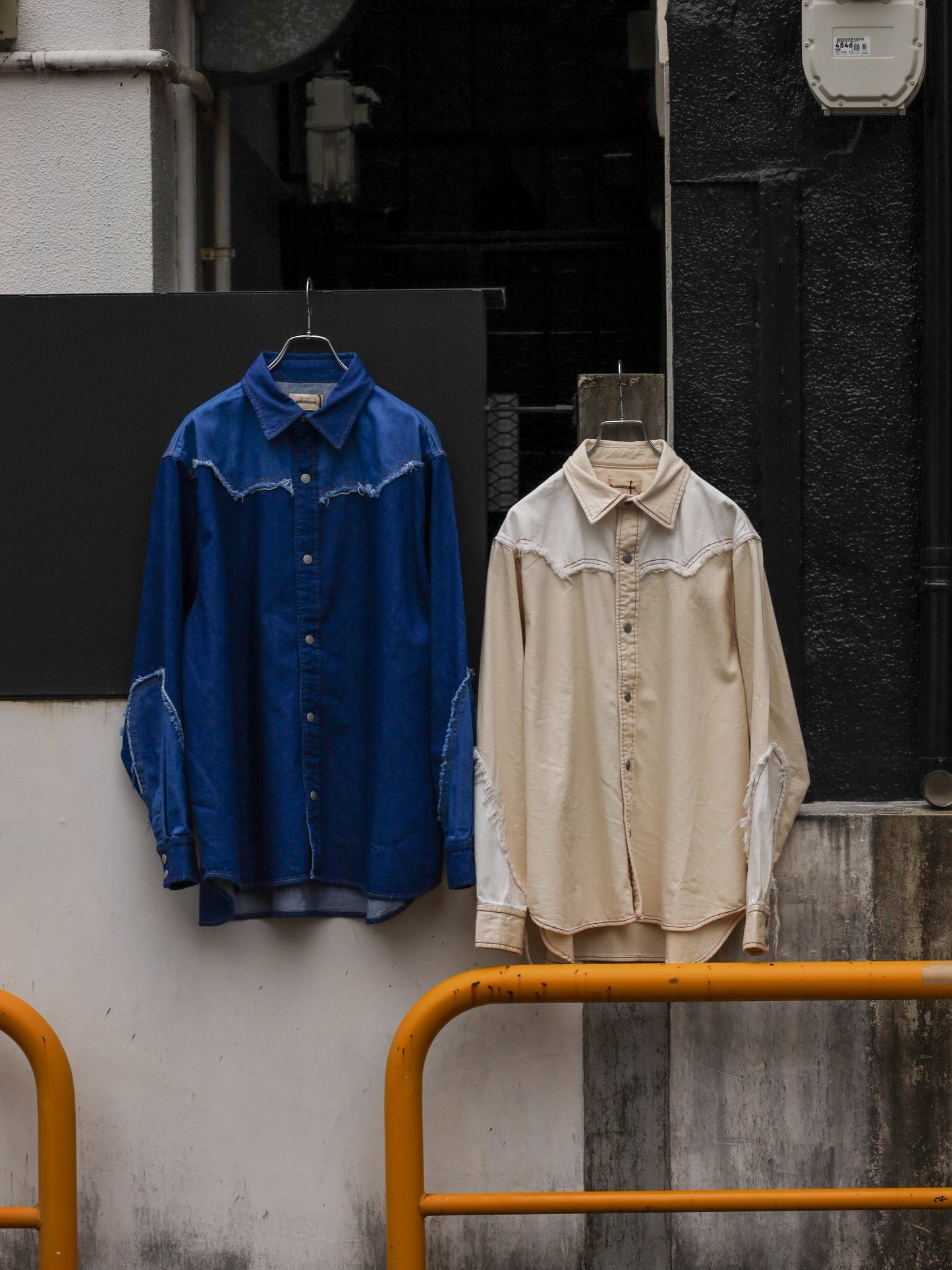 デニムウエスタンジャケット / ホワイトムスク