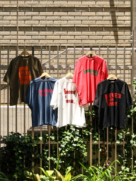 AMBERGLEAMメッセージロゴＴシャツ / 5colors