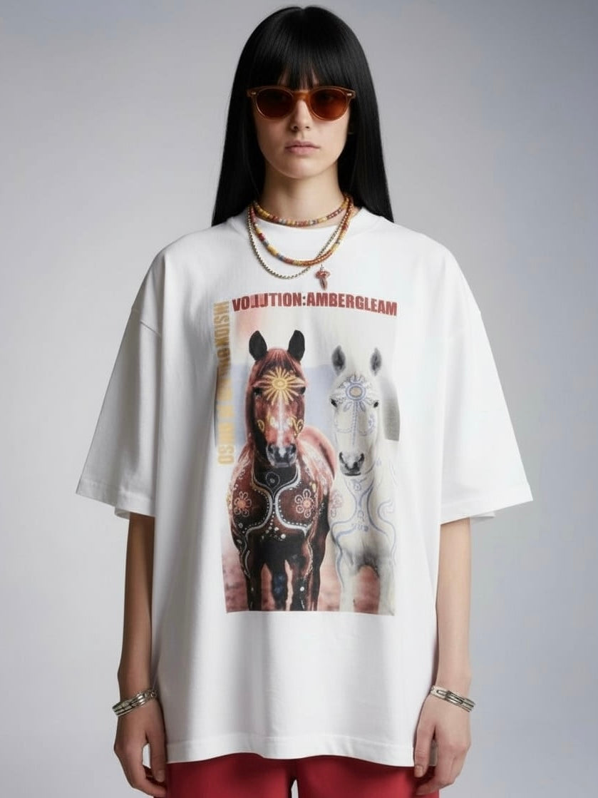 ＜予備在庫分販売＞EVOLUTION HORSE T-SHIRT / 2colors